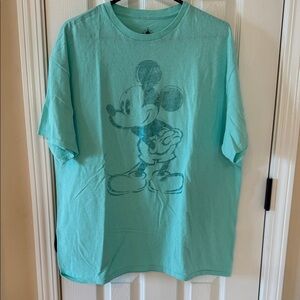 Disney Teal Mickey Mouse Short Sleeve Tee
